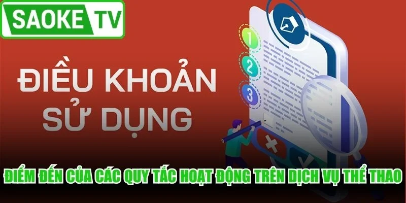 Điểm đến của các quy tắc hoạt động trên dịch vụ thể thao